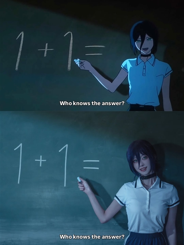 想成为电次! 美女coser还原《电锯人 蕾塞篇》泳池名场面